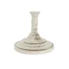 Svečturis DKD Home Decor Metāls Balts 13 x 13 x 25 cm