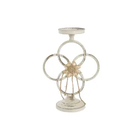Подсвечник DKD Home Decor 24 x 13 x 34 cm Металл Белый
