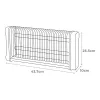 Elektrisks insektu iznīcinātājs EDM 06522 Melns 2 x 10 W 43,7 x 10 x 26,5 cm