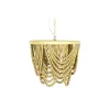 Pakabinamas apšvietimas DKD Home Decor Metalinis Ruda Geltona 50 W Medžio MDF (35 x 35 x 95 cm)