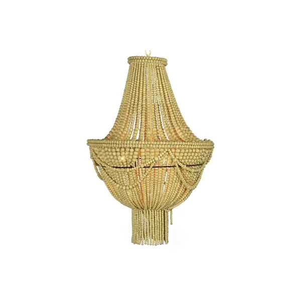 Kattolamppu DKD Home Decor Keltainen Ruskea Metalli Puu MDF 40 W 50 x 50 x 73 cm