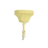 Kattolamppu DKD Home Decor Keltainen Ruskea Metalli Puu MDF 40 W 50 x 50 x 73 cm