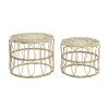 2 tabulu komplekts DKD Home Decor Brūns 50 x 50 x 40 cm 50 x 50 x 41,5 cm