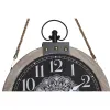 Table clock DKD Home Decor White Black Mandala (2 Units)