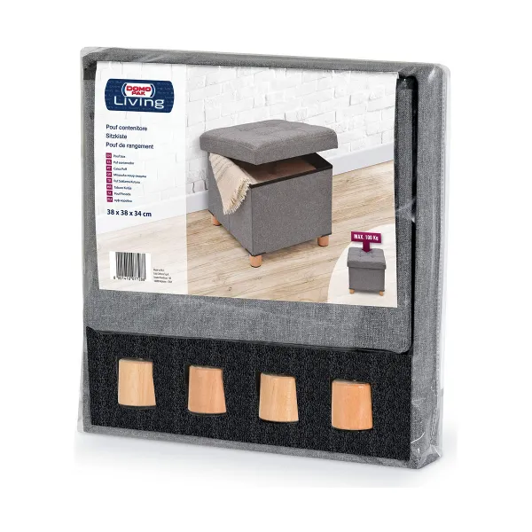 Fotelis Domopak Living Pilka 38 x 38 x 34 cm Poliesteris