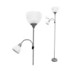 Grīdas lampa EDM 30010 Boston Sudrabains 60 W 220-240 V 176 cm