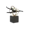 Koristehahmo DKD Home Decor Musta Kullattu Metalli Hartsi Moderni (36 x 14 x 29,5 cm)