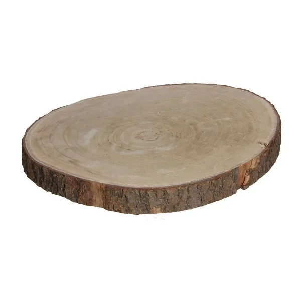 Koristepölli Mica Decorations Alusta Puu Ruskea (4 x 34 cm)