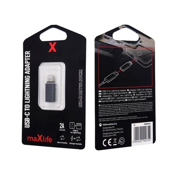 „Maxlife“ USB-C į „Lightning“ adapteris