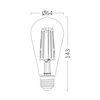 BRY-ADVANCE-7W-E27-ST64-CLR-3000K-LED BULB