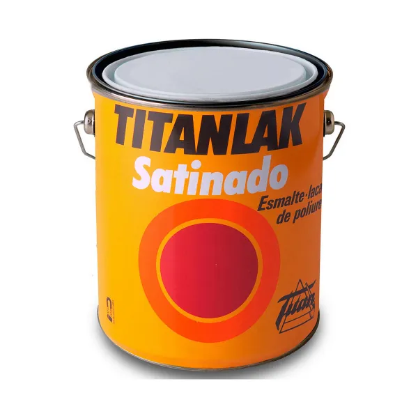 Synthetic enamel paint Titan Titanlak 11140004 White Satin finish 4 L Lacquer