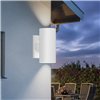 BRY- RITA-R-WHT-2xGU10-IP65-WALL LIGHT