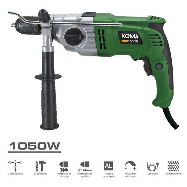 Gręžimo ir priedų rinkinys Koma Tools 1050 W 220-240 V