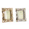 Kuvakehys DKD Home Decor 19 x 2 x 25 cm Hopeinen Kullattu Hartsi Shabby Chic (2 osaa)