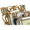 Kuvakehys DKD Home Decor 19 x 2 x 25 cm Hopeinen Kullattu Hartsi Shabby Chic (2 osaa)