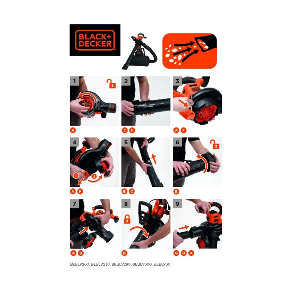 воздуходувка Black & Decker BEBLV260-QS