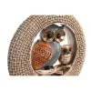 Декоративная фигура DKD Home Decor 16,5 x 6 x 25,5 cm Бежевый Сова Синий Boho (2 штук)