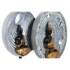 Dekoratyvinė figūrėlė DKD Home Decor 25 x 6,7 x 25,6 cm Rusvai gelsva Mėlyna Buda Rytietiškas (2 vnt.)
