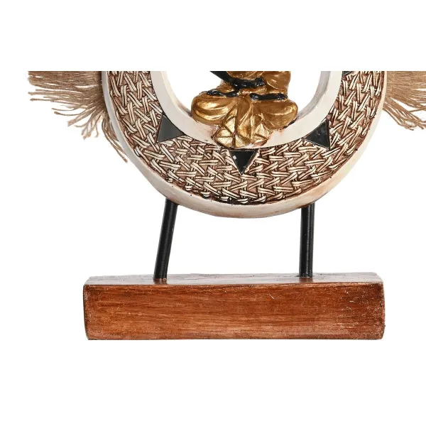Dekoratyvinė figūrėlė DKD Home Decor 18,5 x 5,6 x 30,5 cm Rusvai gelsva Mėlyna Buda Rytietiškas (2 vnt.)
