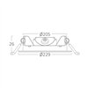 BRY-SMD-CRP-18W-RND-DIM-8INC-BLC-3IN1-LED PANEL LI