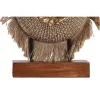 Dekoratyvinė figūrėlė DKD Home Decor 19 x 6 x 25 cm Rusvai gelsva Mėlyna Buda Rytietiškas (2 vnt.)