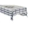 Staltiesė ir servetėlės DKD Home Decor 250 x 150 x 0,5 cm Rusvai gelsva Mėlyna