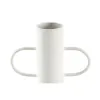 Maljakko DKD Home Decor Valkoinen Luonnollinen Metalli 20 x 16 x 40 cm