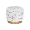 Вспомогательный стол DKD Home Decor Позолоченный Белый Железо (50 x 50 x 45 cm)
