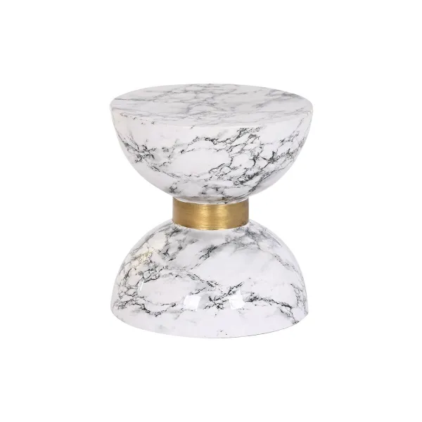 Mazs galdiņš DKD Home Decor Balts Dzelzs 33 x 33 x 35 cm