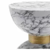Küljelaud DKD Home Decor Valge Raud 33 x 33 x 35 cm