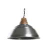 griestu gaismas DKD Home Decor Sudrabains Brūns Dzelzs Mango koks 50 W (43 x 43 x 31 cm)