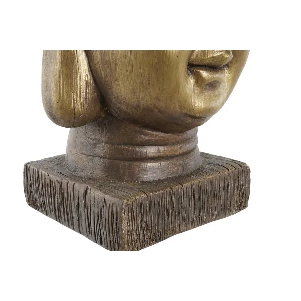 Kasvit DKD Home Decor Lasikuitu Kullattu Buddha Itämainen (25 x 25 x 36 cm)