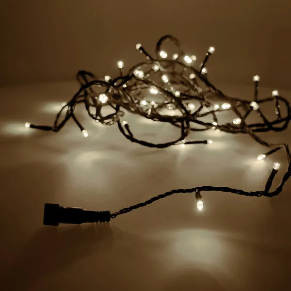 LED žibintų vainikas EDM 71251 4 m Balta