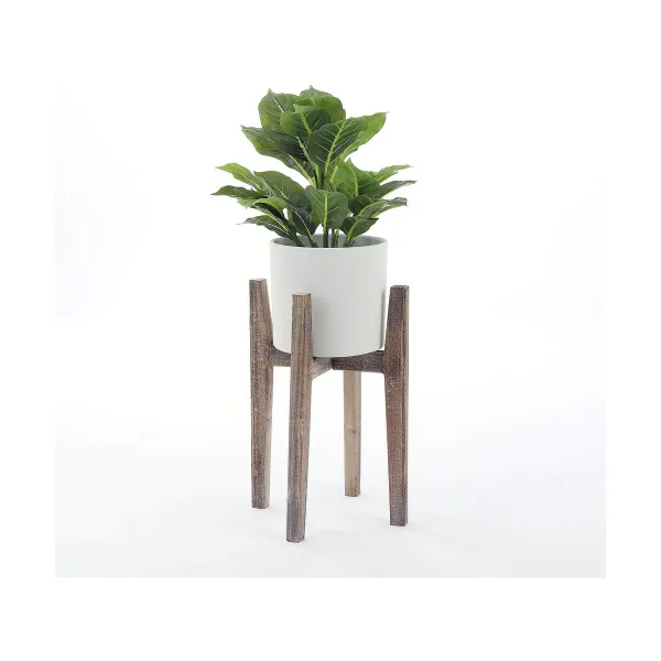 Gėlių vazonų stovas Mica Decorations Ascot Gėlių vazonų stovas Medžio 48 x 33 x 33 cm