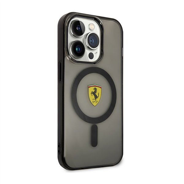 Ferrari Translucent MagSafe - Case for iPhone 14 Pro Max (Black)