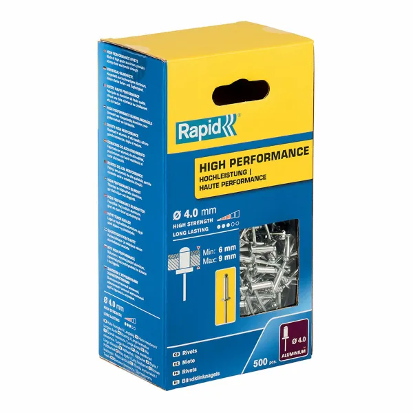 Kniedės Rapid 5001434 Ø 4 x 12 mm