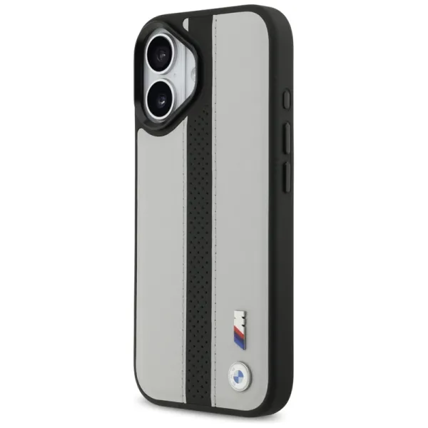 BMW M Perforated Stripe Logo MagSafe - iPhone 17 Case (Gray)