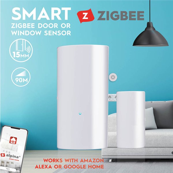 Alpina - Smart window opening sensor from Zigbee network