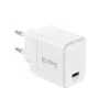 Crong Ultra Compact GaN - USB-C 45W PD 3.0 Wall Charger with PPS (White)