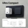 Crong Ultra Compact GaN - USB-C 45W PD 3.0 Wall Charger with PPS (White)
