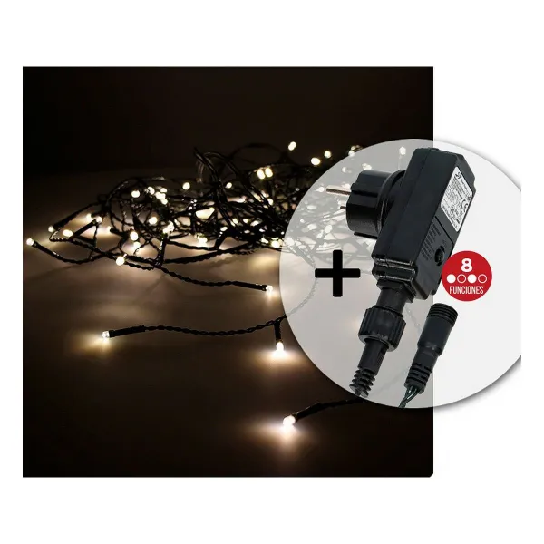 LED-verhovalot EDM 71481 Easy-Connect 1,8 W Lämmin valo Lämmin valkoinen 2 x 1 m Valkoinen Ohjelmoitava