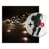 LED žibintai užuolaidoms EDM 71481 Easy-Connect 1,8 W Šilta šviesa Šiltai balta 2 x 1 m Balta Programuojamas