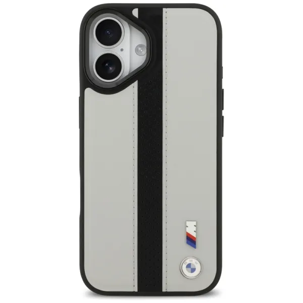 BMW M Perforated Stripe Logo MagSafe - iPhone 17 Case (Gray)