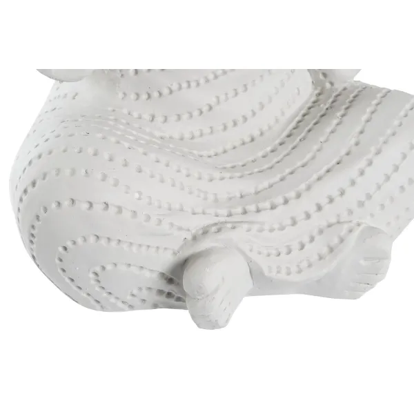 Dekoratyvinė figūrėlė DKD Home Decor 25,5 x 19 x 39 cm Balta Vienuolis Rytietiškas (2 vnt.)