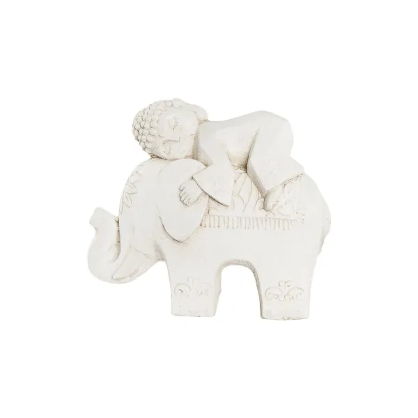 Dekoratīvās figūriņas DKD Home Decor Balts Zilonis Austrumniecisks 44 x 22 x 40 cm