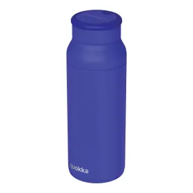 Quokka Echo - 690ml Stainless Steel Bottle with Silicone Handle (Dusk Blue)