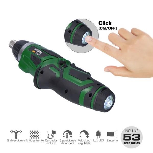 Elektrinis atsuktuvas Koma Tools 3,6 V Dvipusis