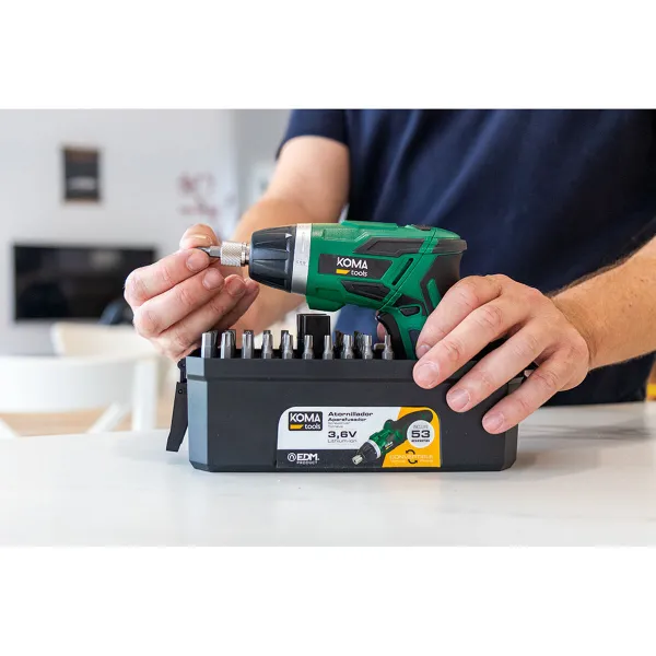 Sähköruuvimeisseli Koma Tools 3,6 V Käännettävä