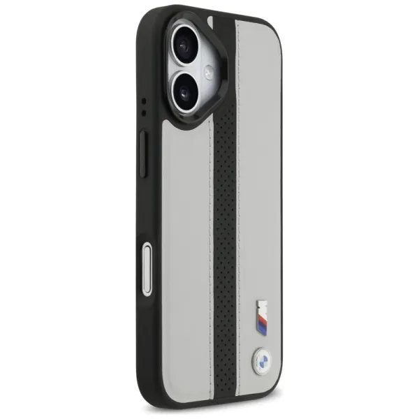 BMW M Perforated Stripe Logo MagSafe - iPhone 17 Case (Gray)