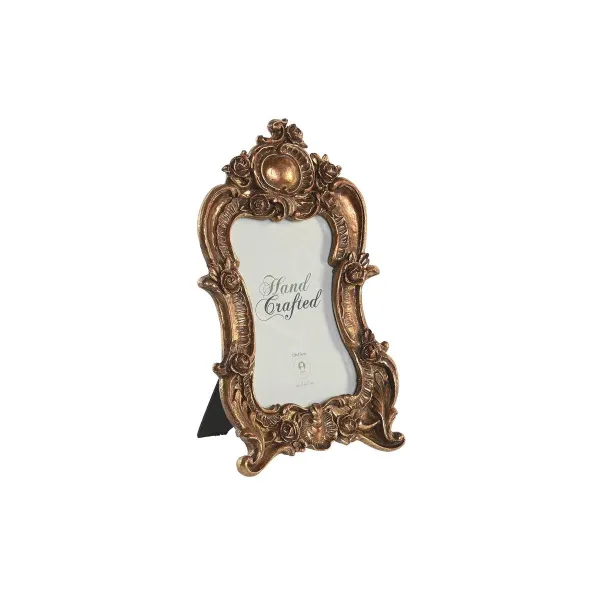 Foto rāmis DKD Home Decor 15 x 2 x 25 cm Bronza Sveķi